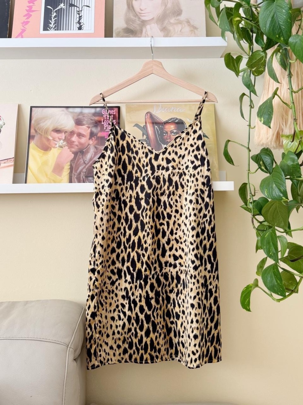 ASOS Leopard Print Mini Slip Dress
